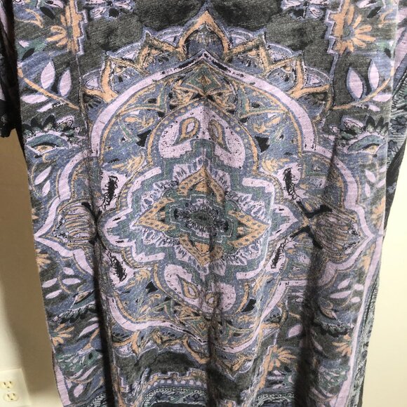 Lucky Brand 1X Medallion Boho Luxe Top – Eclectic Grandpa | Vintage Bohemian - Picture 6 of 8